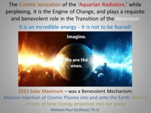 Aquarian Cosmic Ionization - 2013 Radiation Maximum